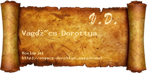 Vagács Dorottya névjegykártya